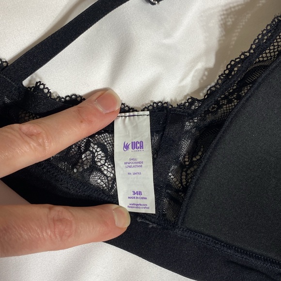 Lace Bralette, UCA brand, wireless, light padding, size 34C - Picture 6 of 6